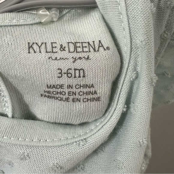 NWT Kyle & Deena Baby Girls 2-Pc. Romper & Sun Hat Set - light mint green - Picture 6 of 7